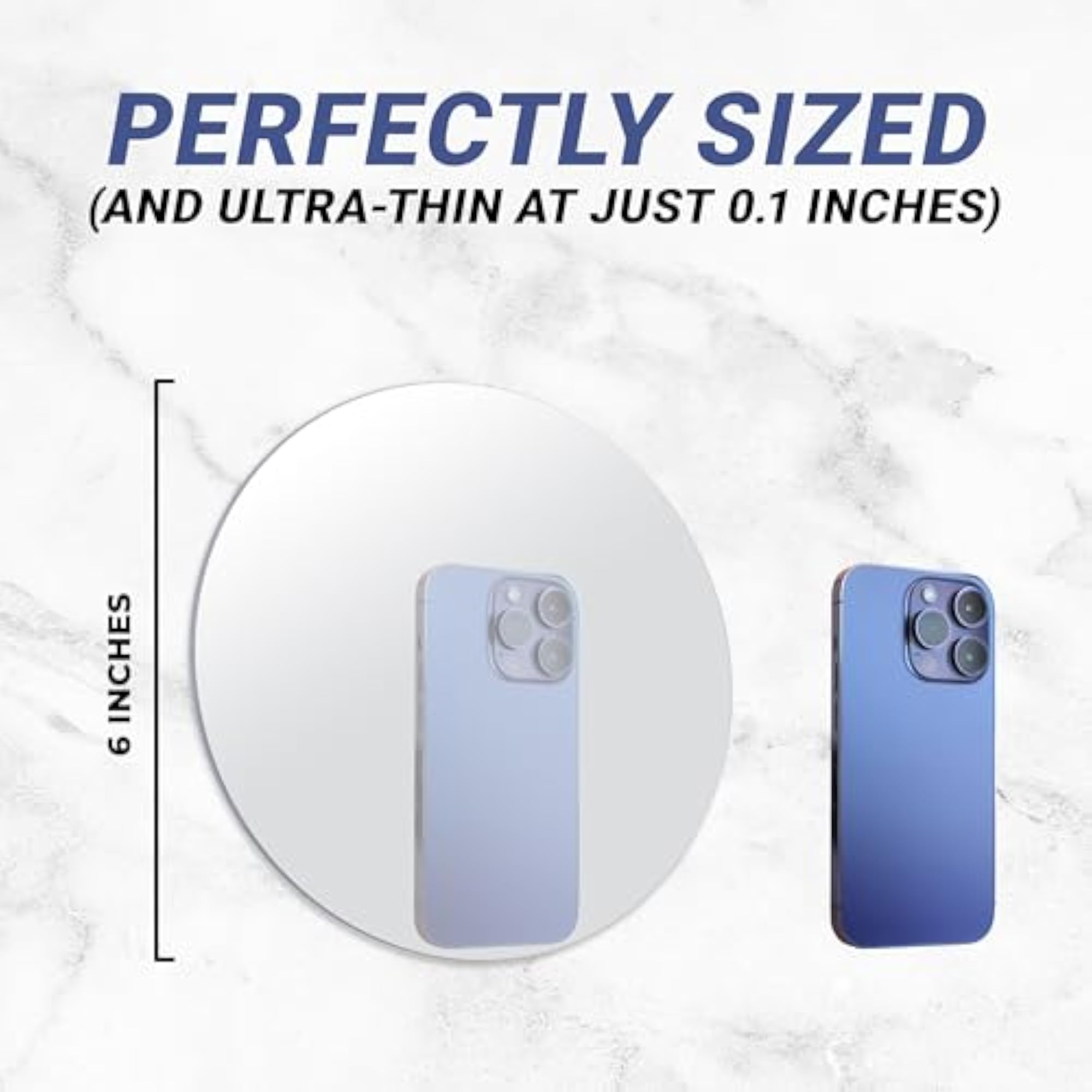 Fogless Shower Mirror with Self Adhesive